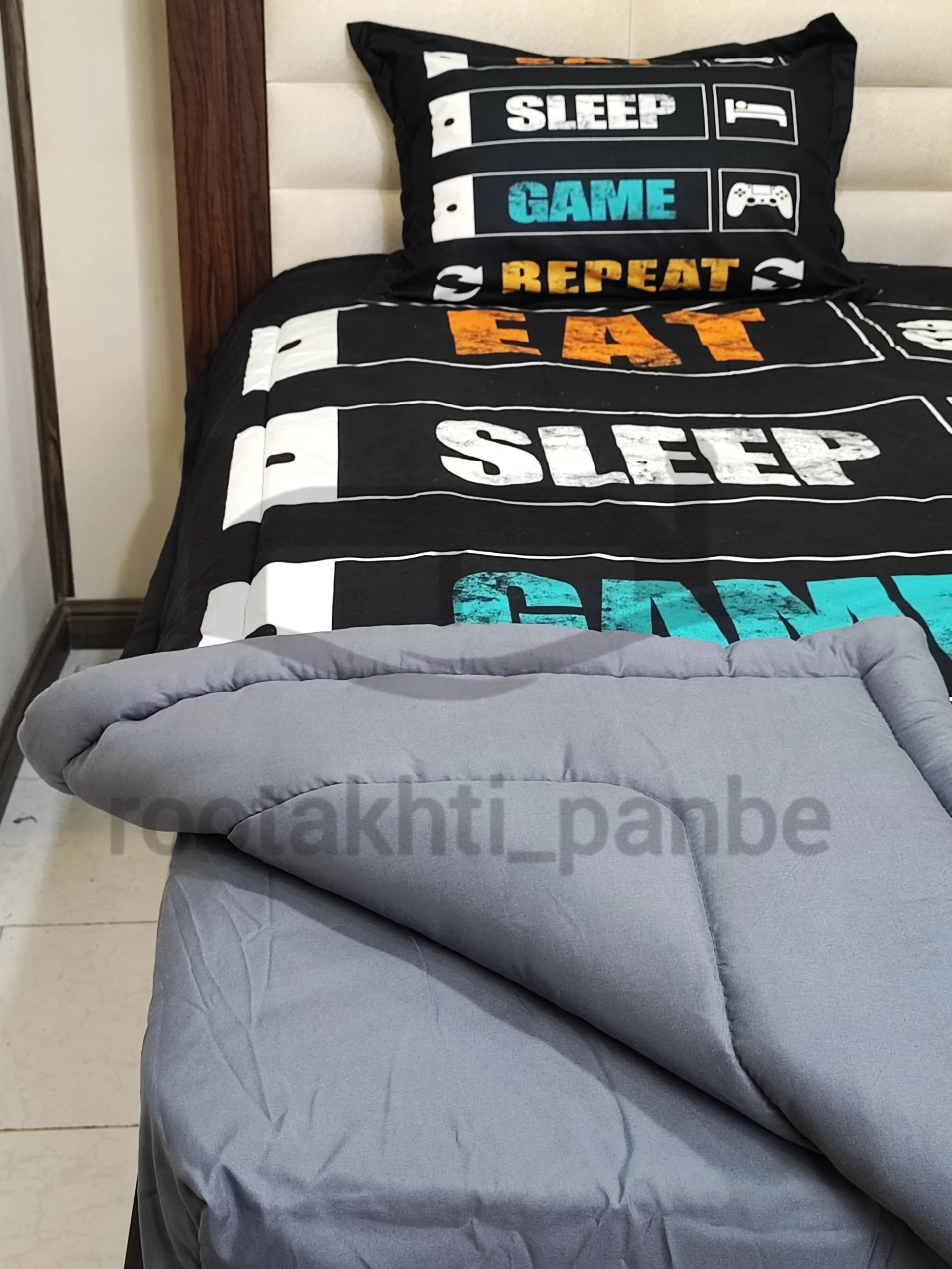 Gamer boy single 3D bedspread.2