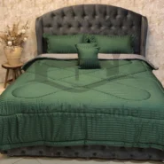 روتختی سبز و طوسی ساده دونفره