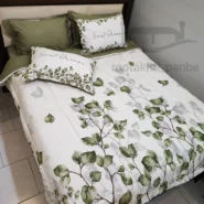 روتختی مخمل طرح برگ دونفره